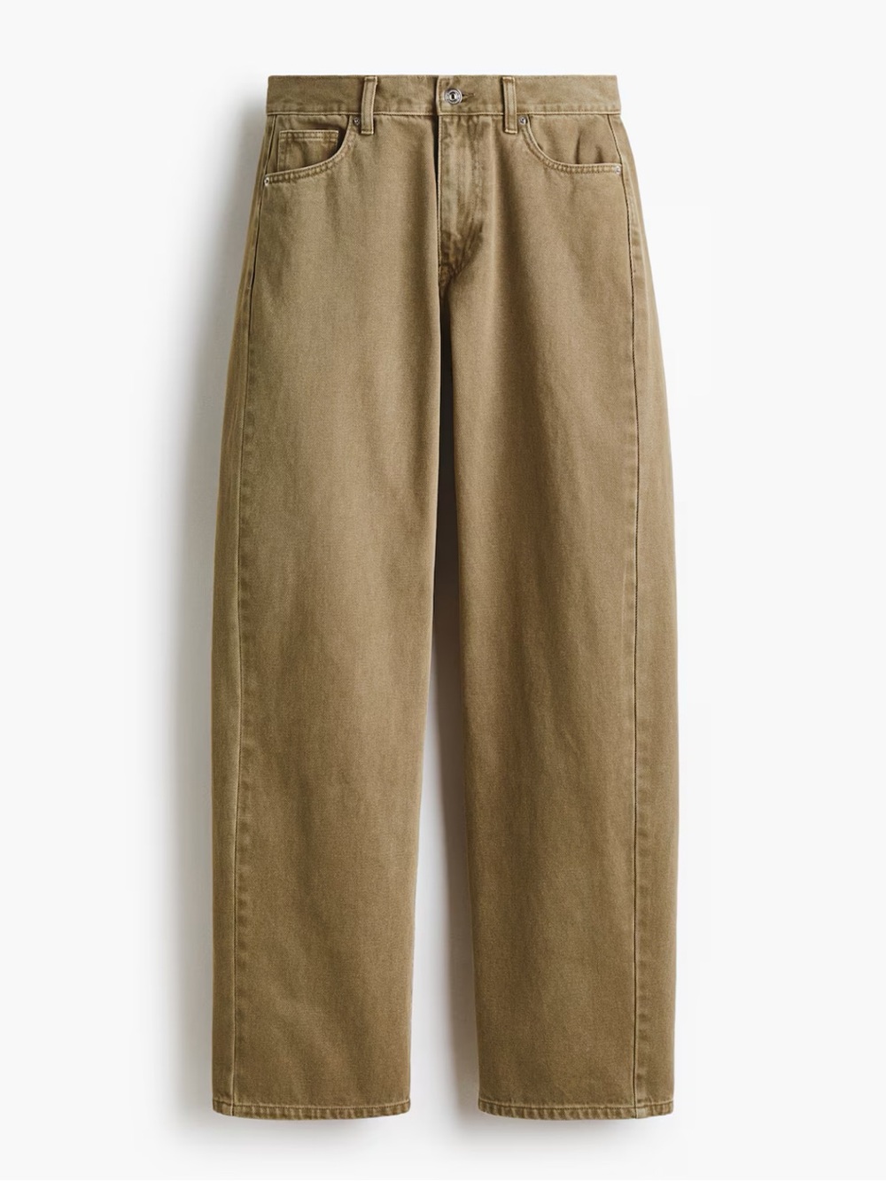 H&M REGULAR WAIST BARREL JEANS
